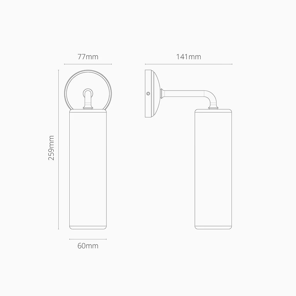 Claremont Small Wall Light Fine Porselen