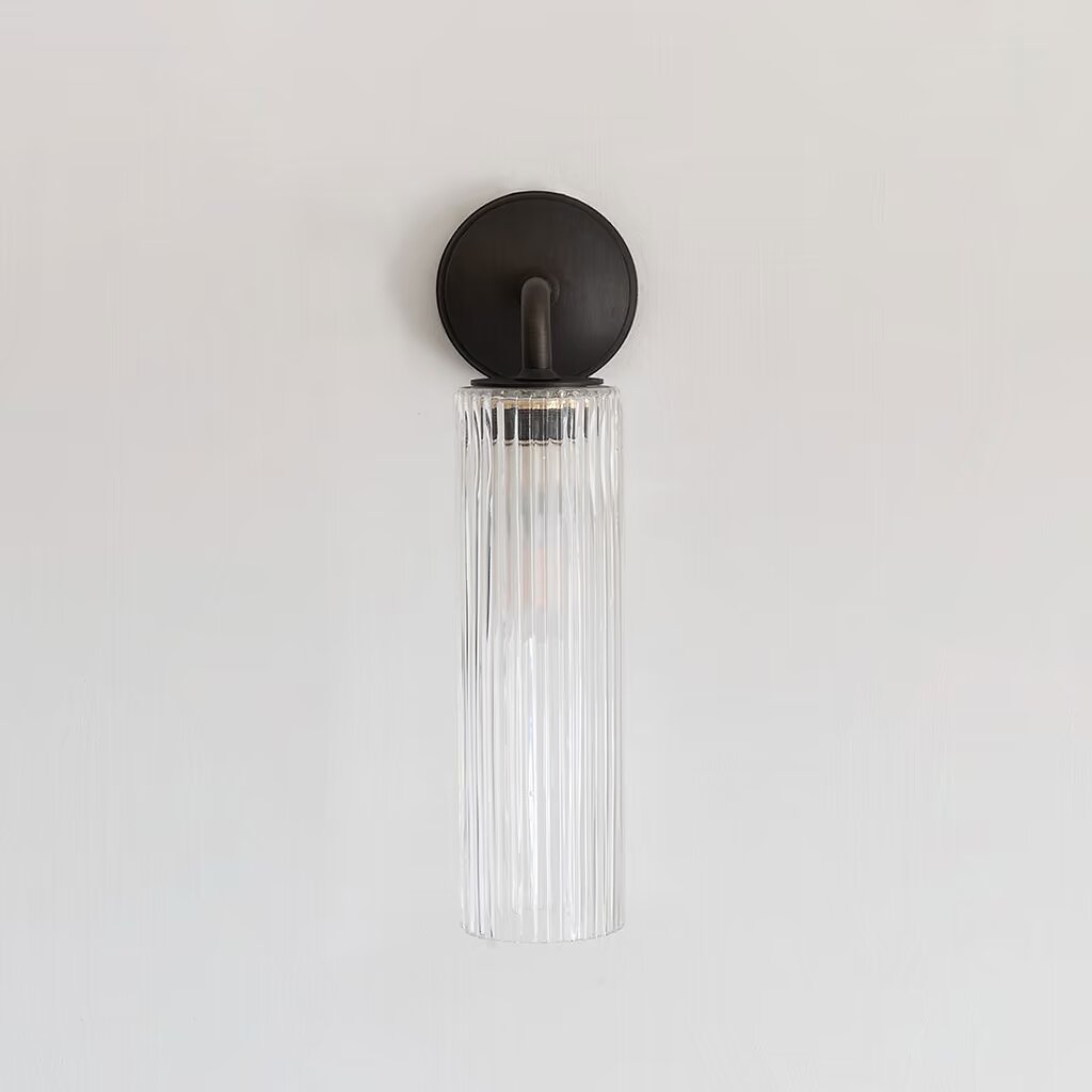Claremont Liten Vegglampe Riflet Glass