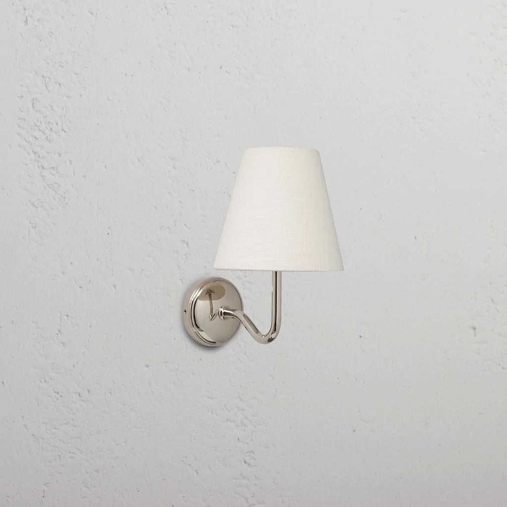 Malvern Liten Vegglampe Alabaster Hvit