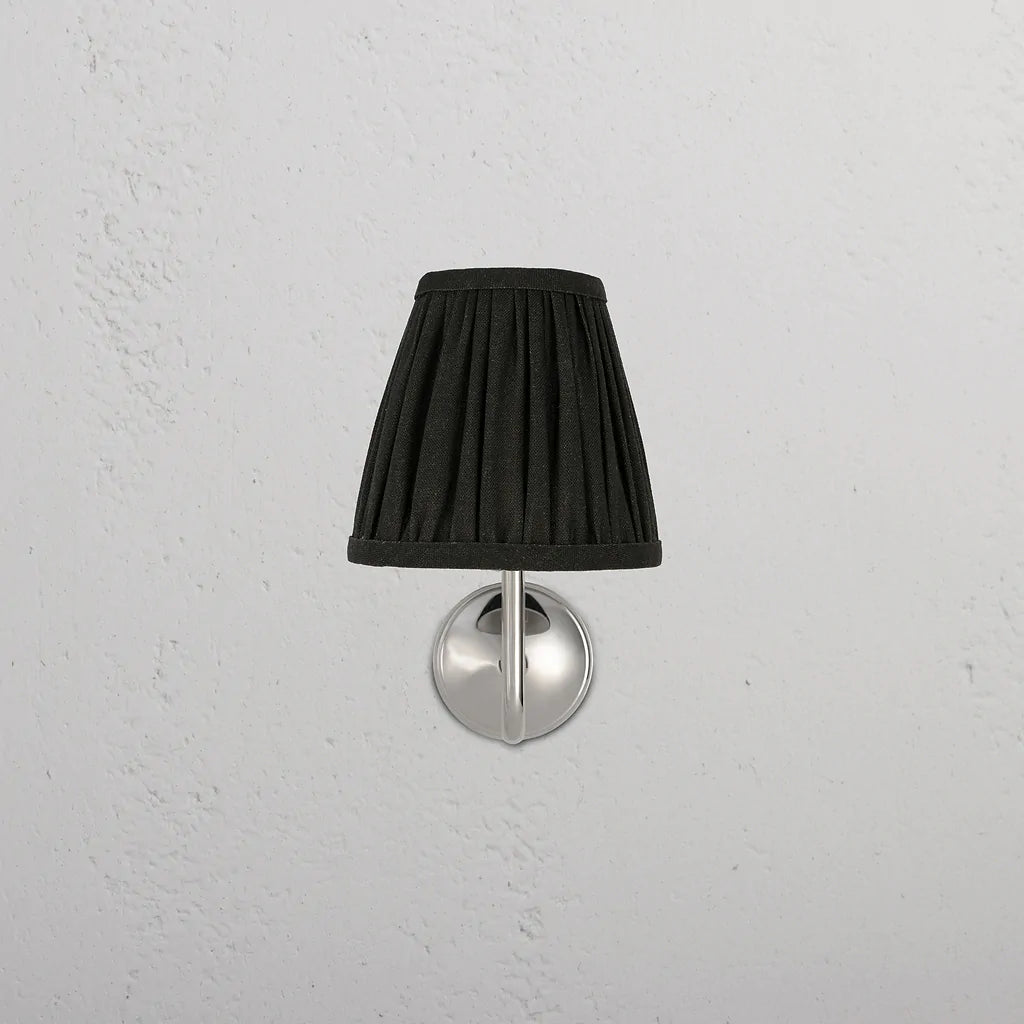 Malvern Liten Vegglampe Plissert Dyp Grønn