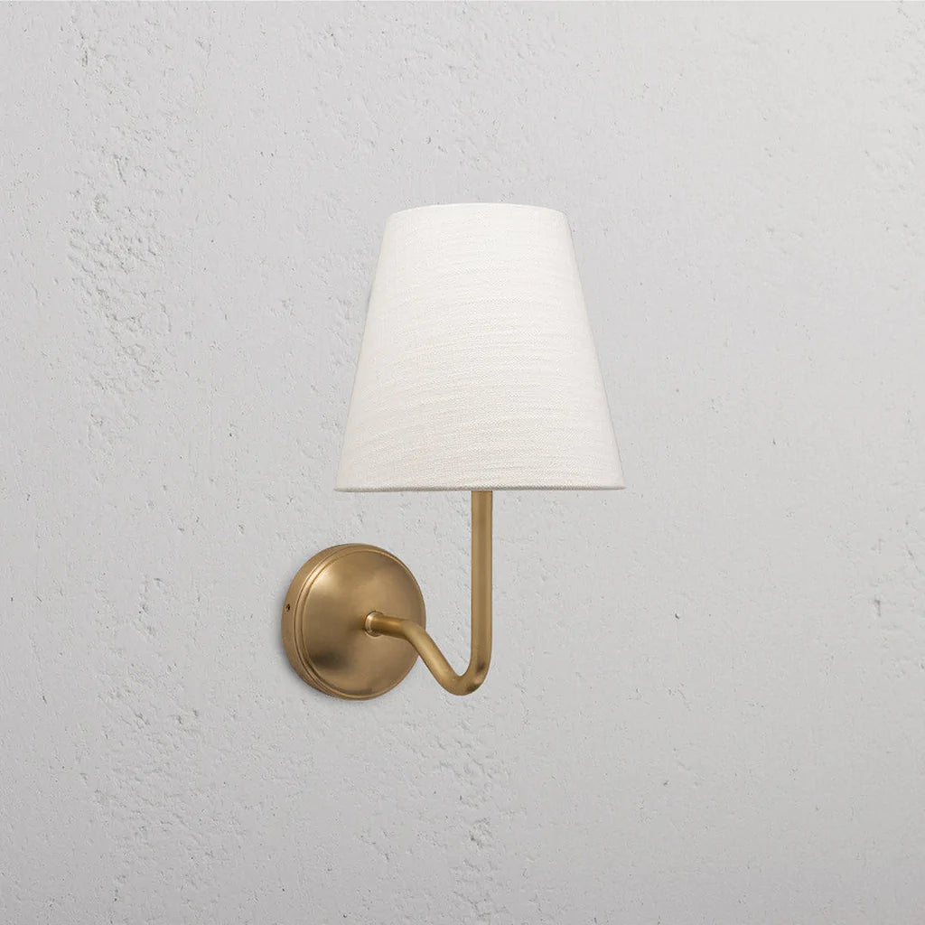 Malvern Medium Vegglampe Alabaster Hvit