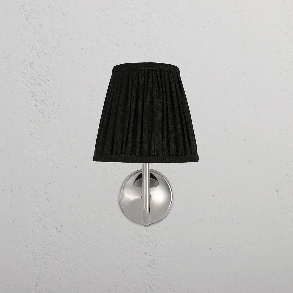 Malvern Medium Vegglampe Plissert Dyp Grønn