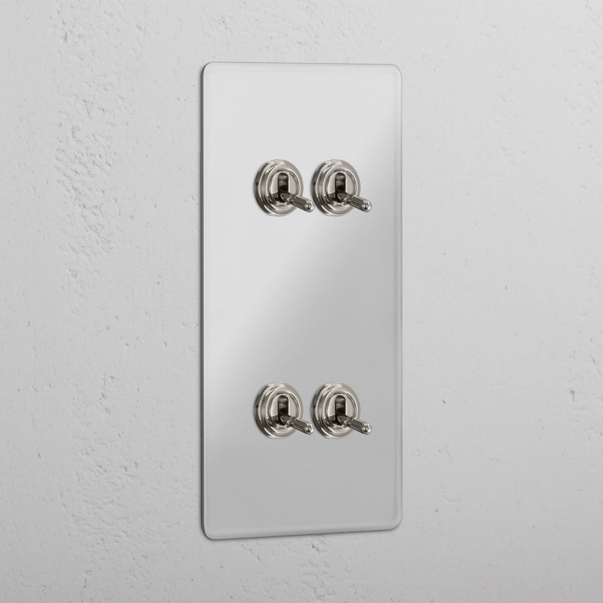Double 4x Vertical Toggle Switch