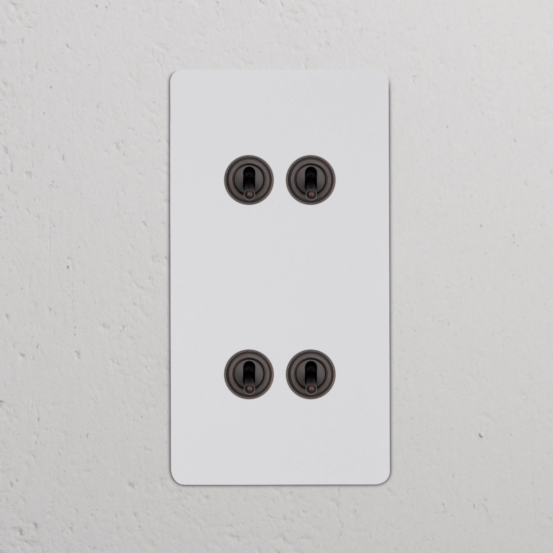 Double 4x Vertical Toggle Switch