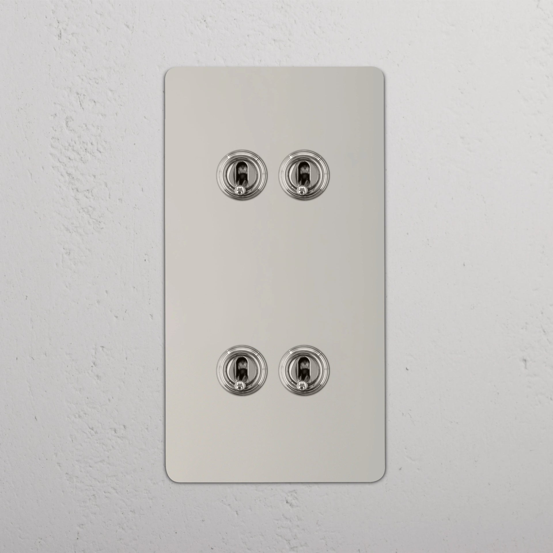 Double 4x Vertical Toggle Switch