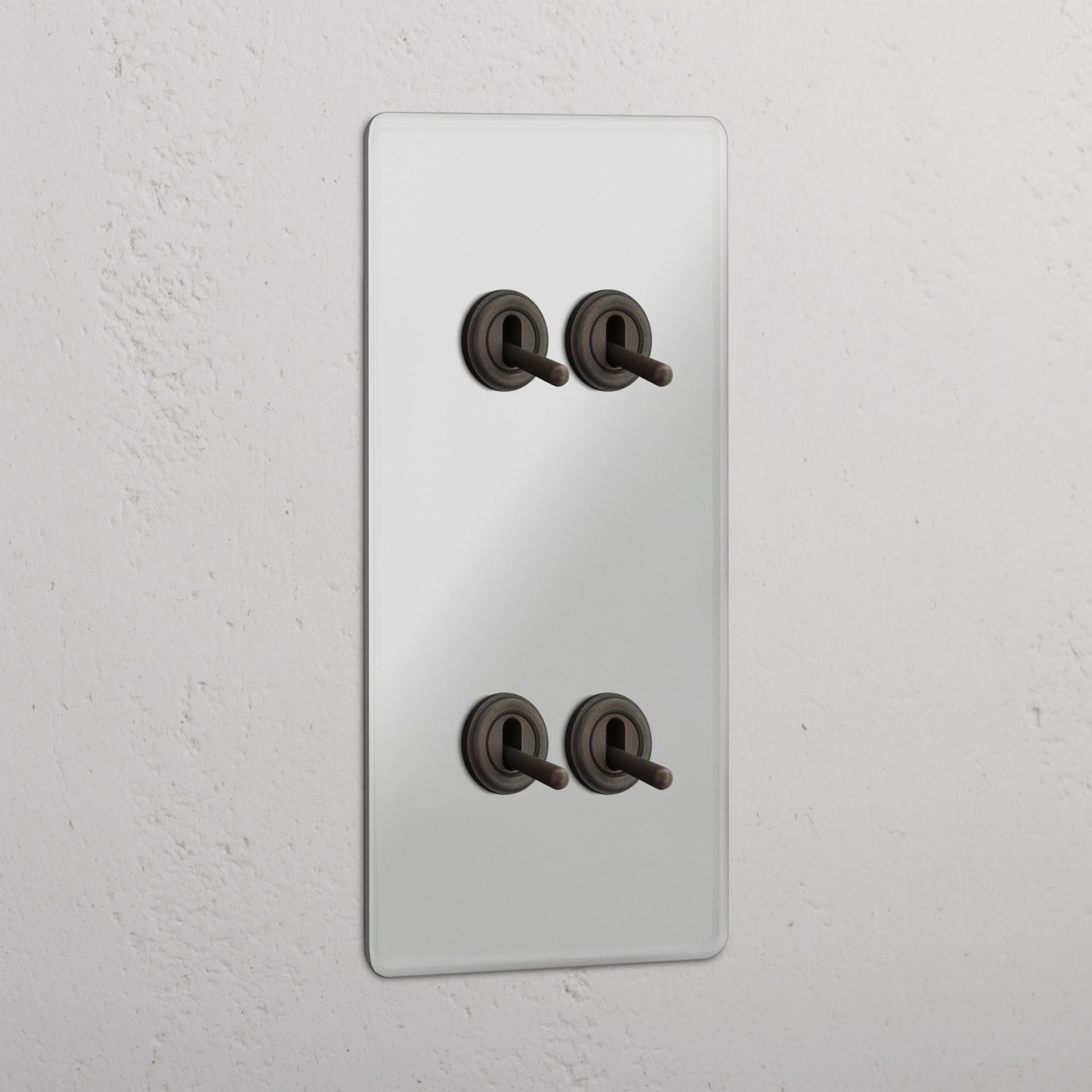 Double 4x Vertical Toggle Switch