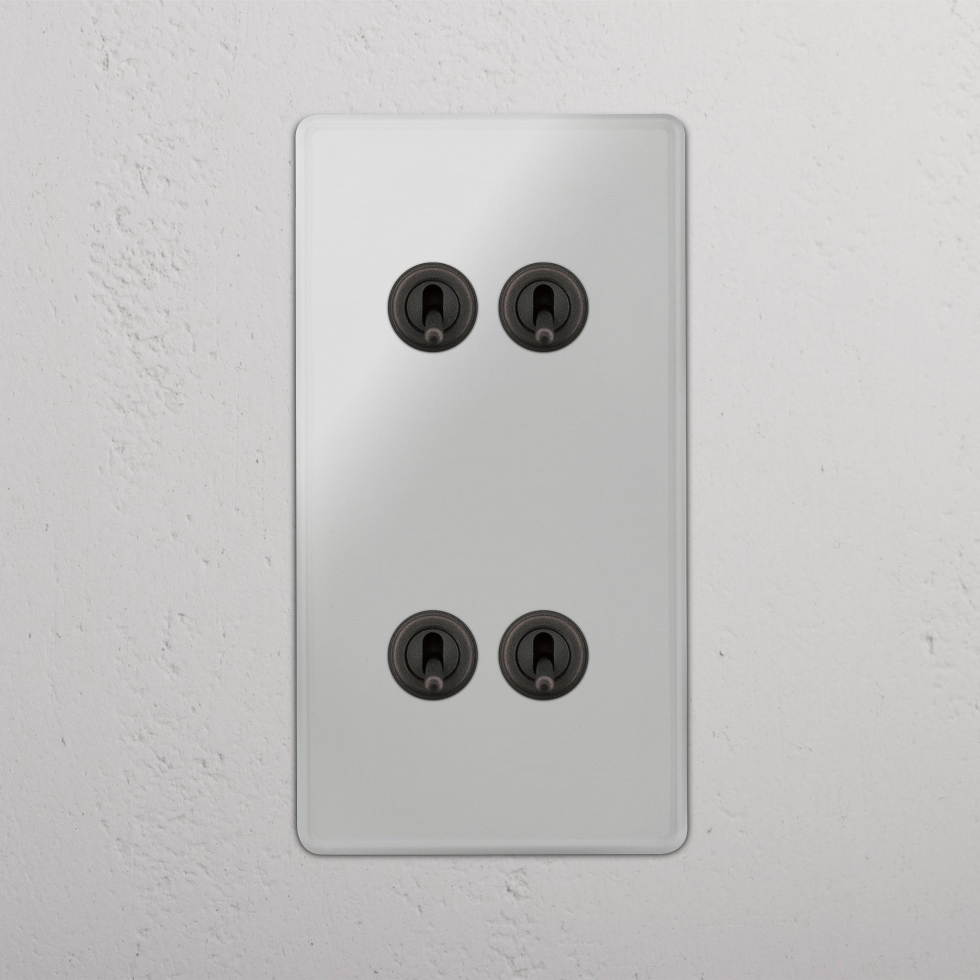 Double 4x Vertical Toggle Switch