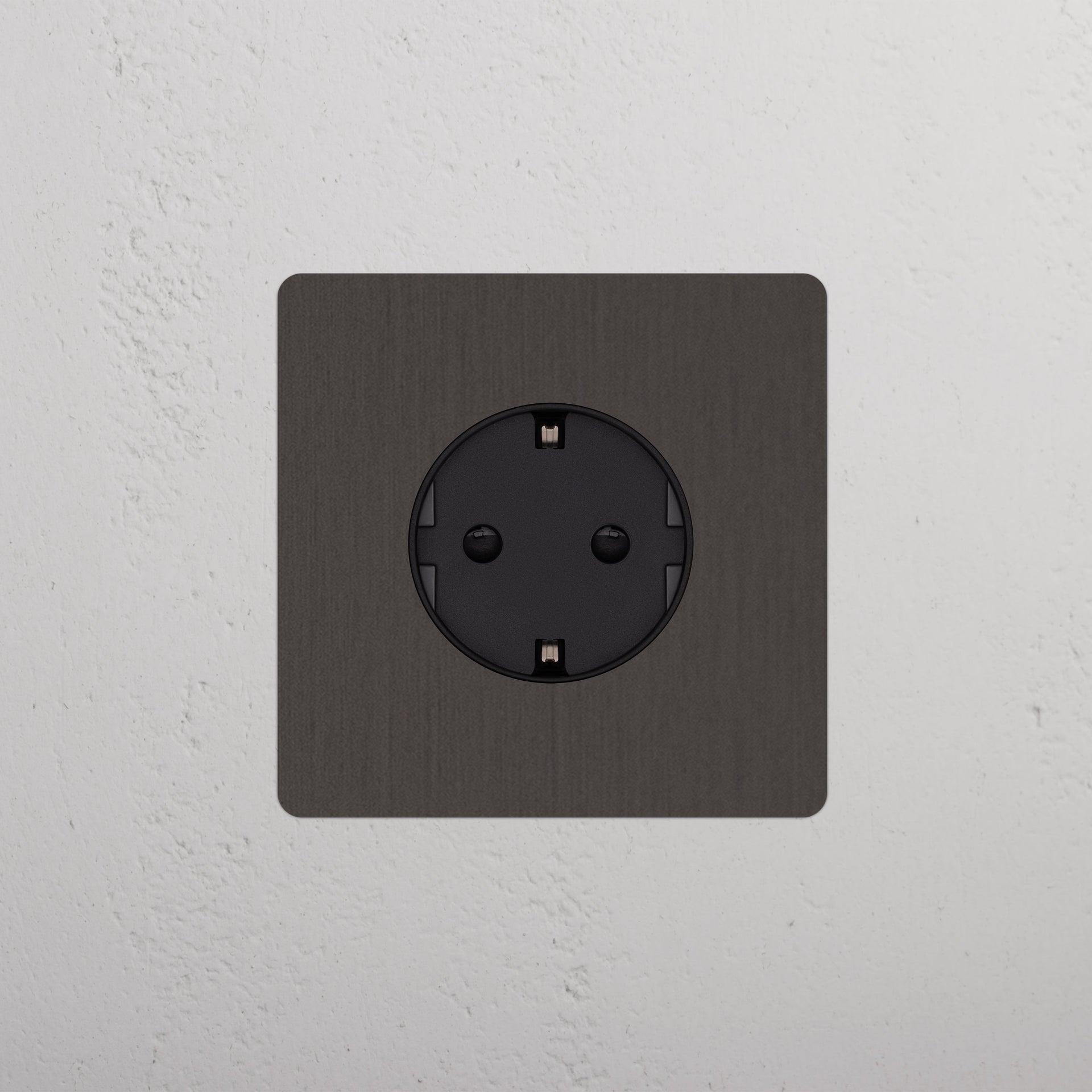 Single Schuko Module Round