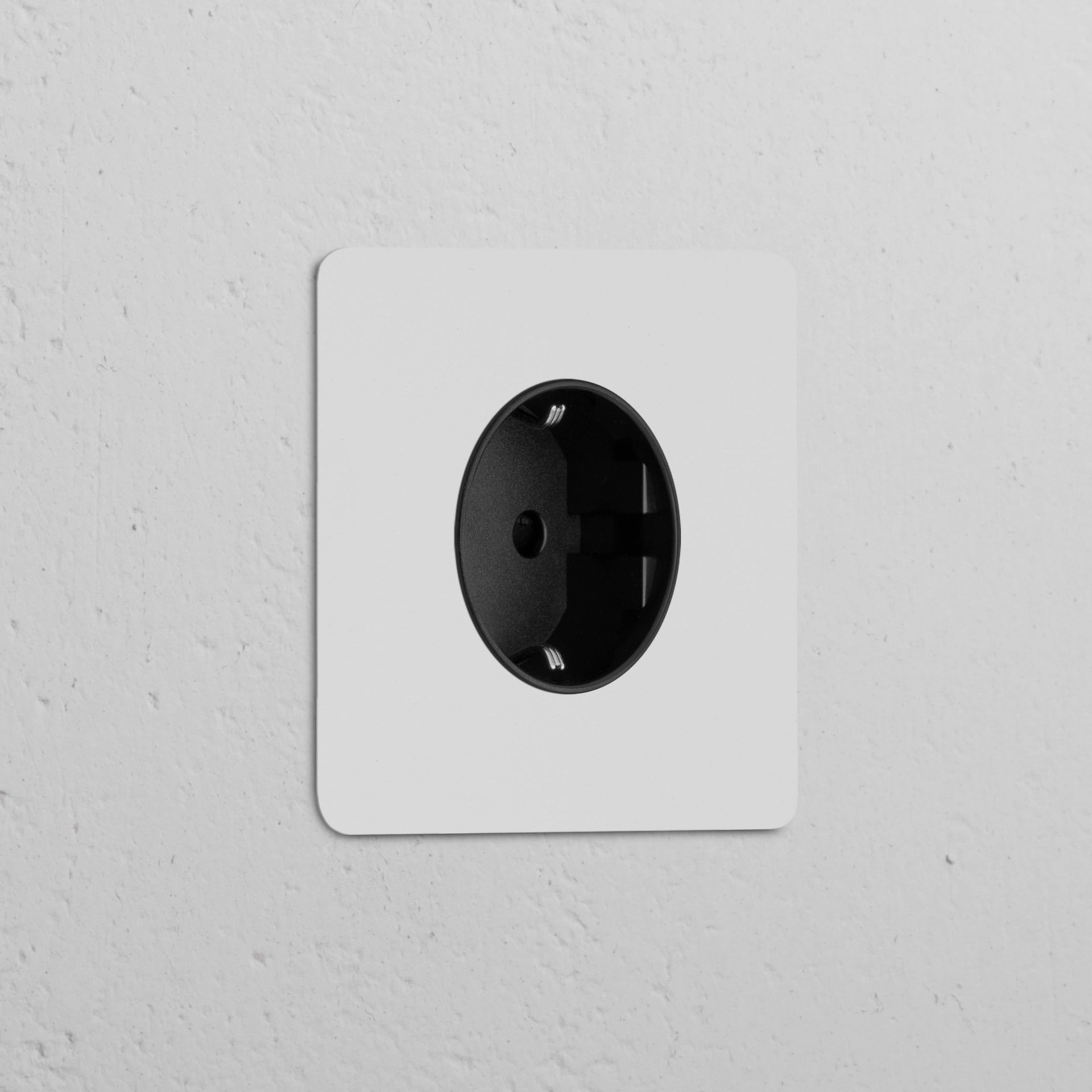 Single Schuko Module Round