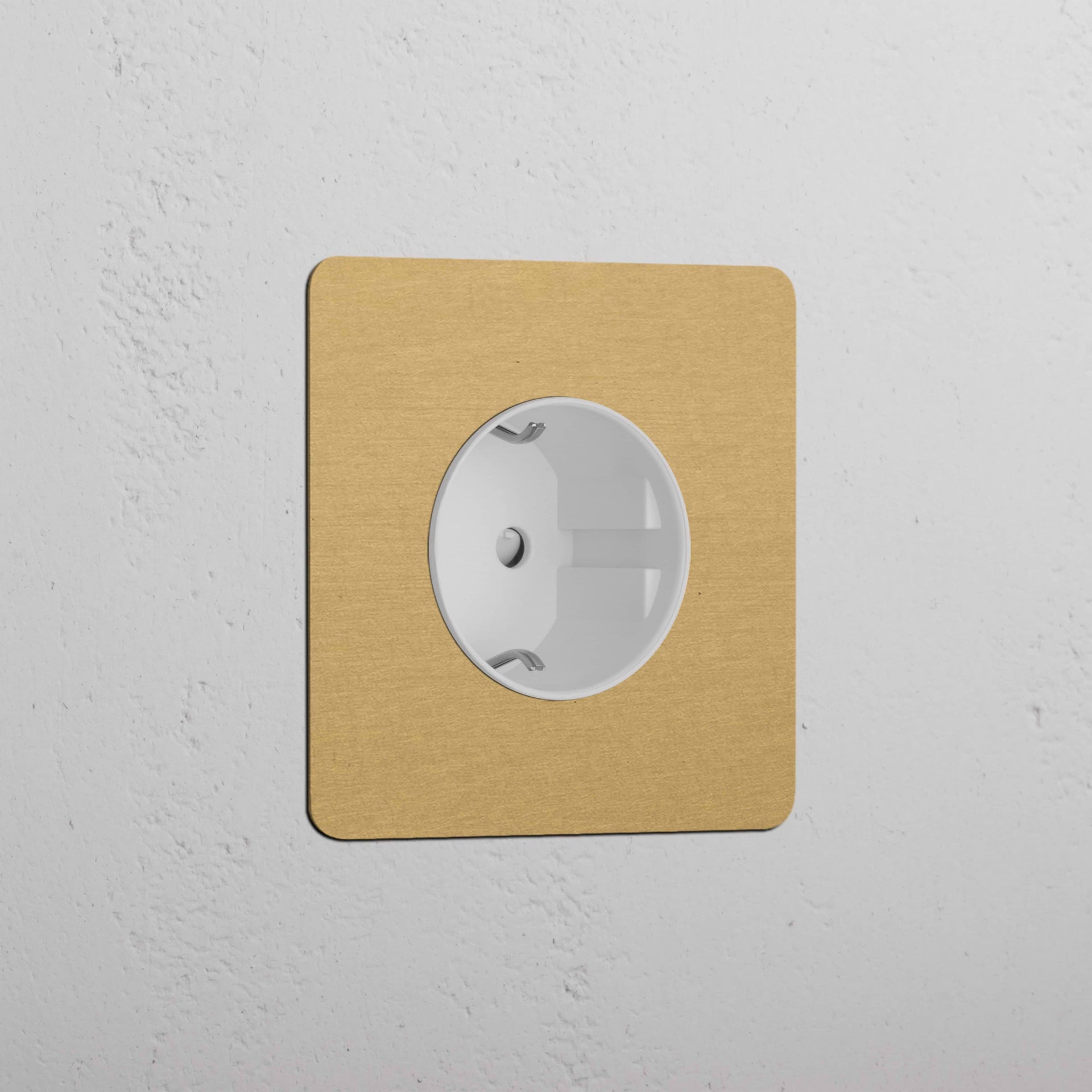 Single Schuko Module Round