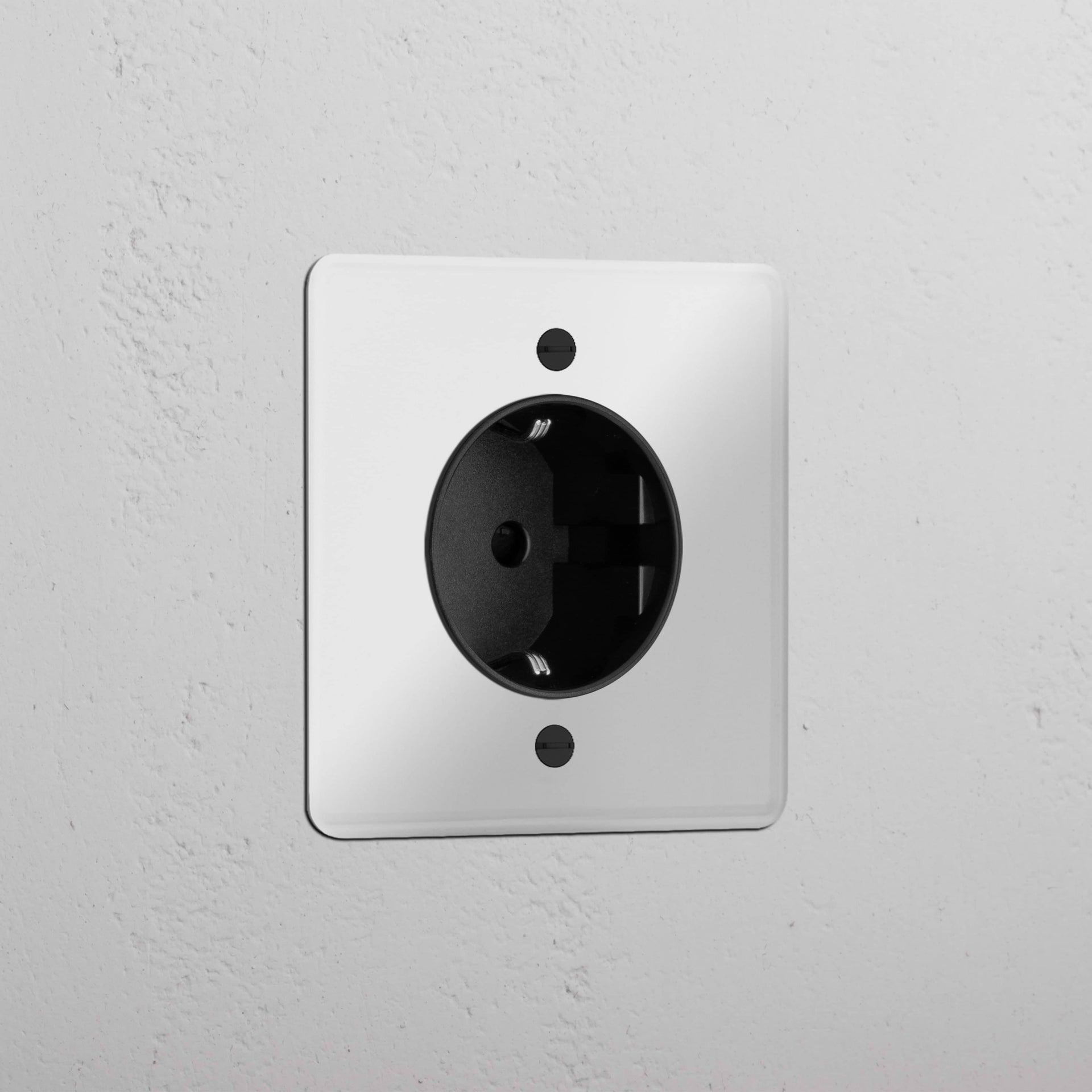 Single Schuko Module Round