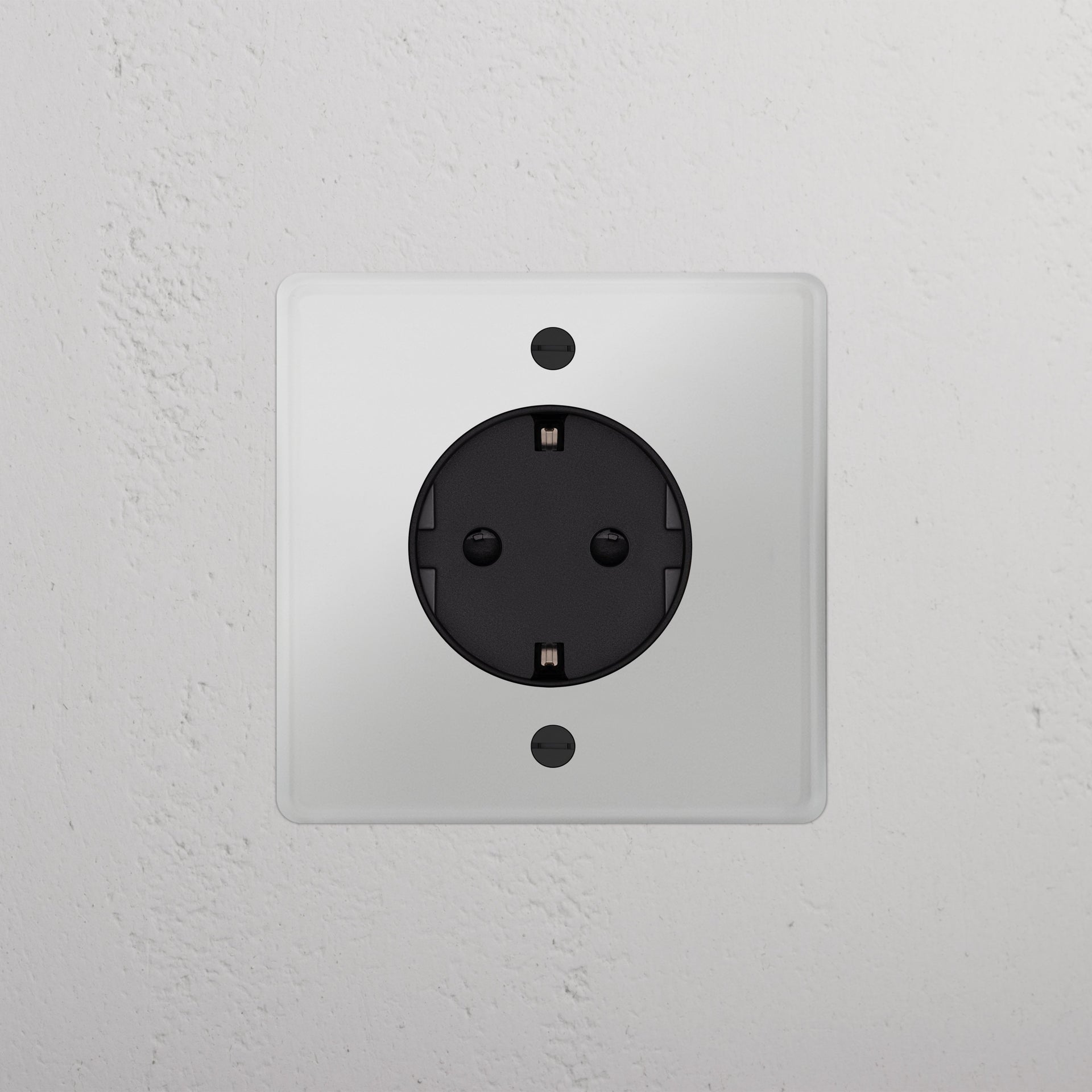 Single Schuko Module Round