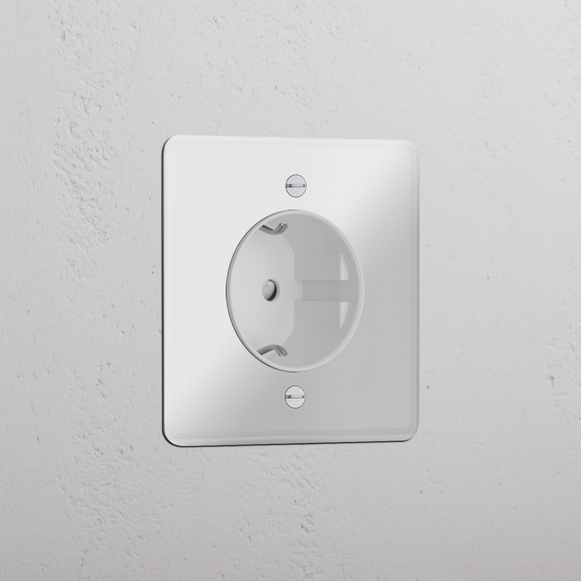 Single Schuko Module Round