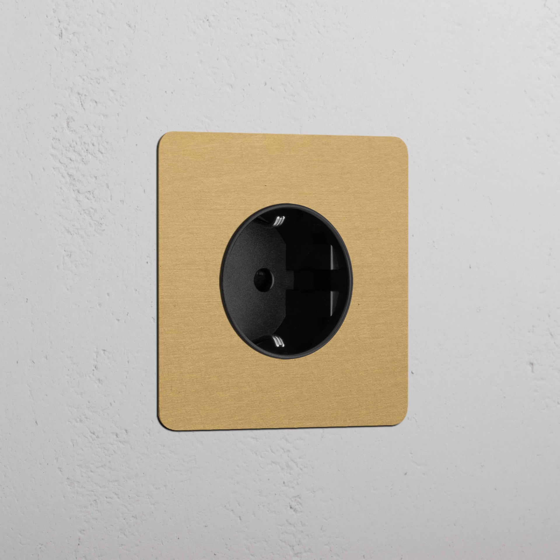Single Schuko Module Round