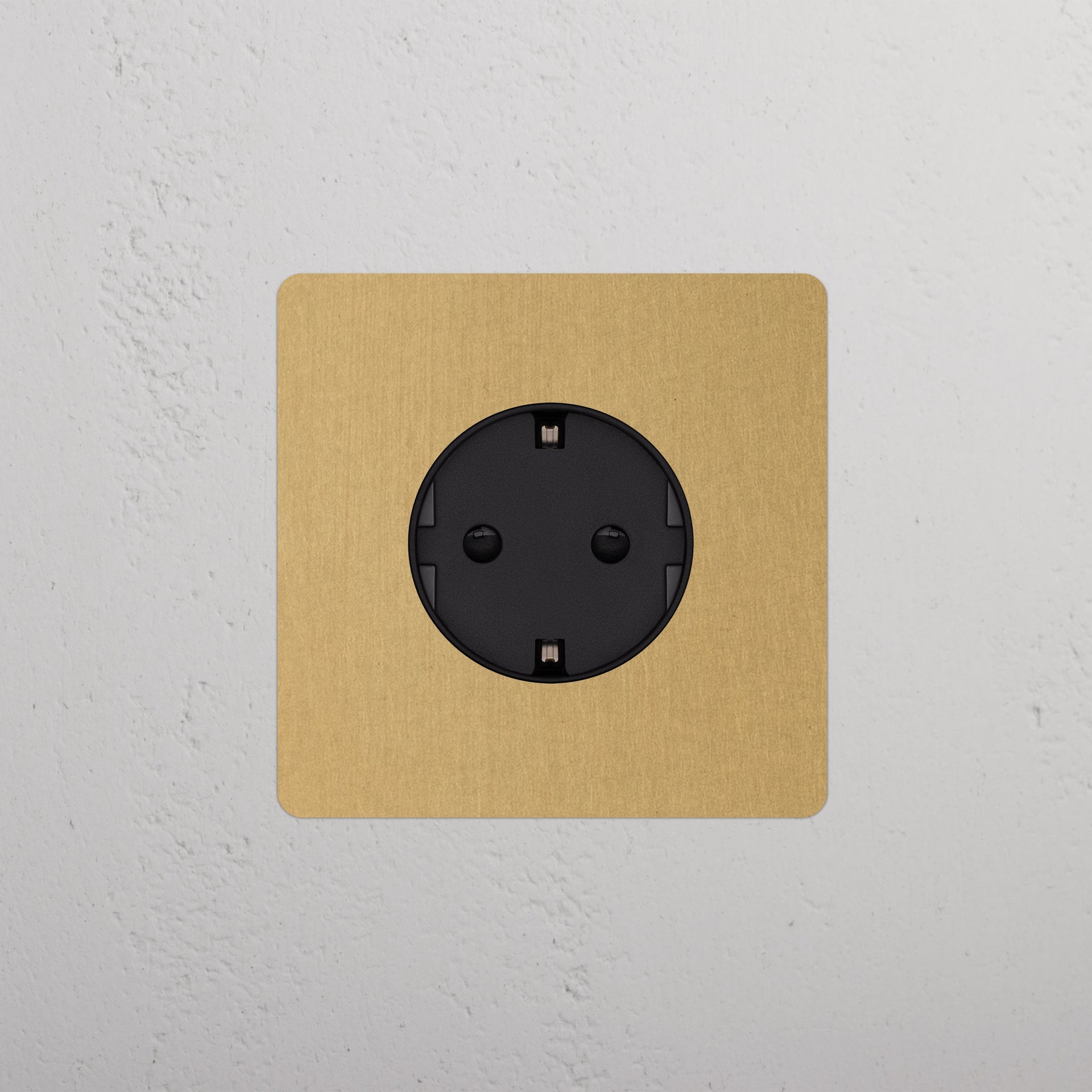 Single Schuko Module Round