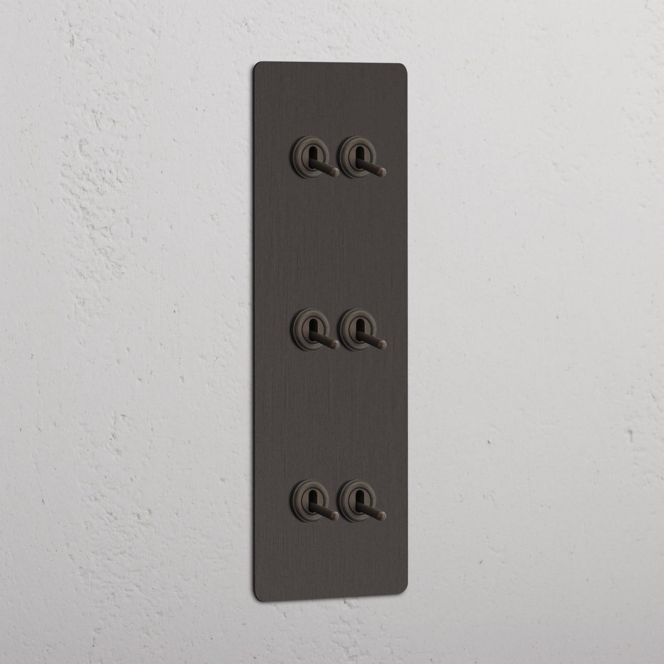 Triple 6x Vertical Toggle Switch